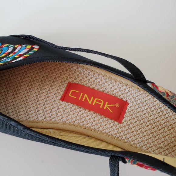 Cinak Butterfly Ballet Flat Shoes Size 41 - Picture 6 of 7